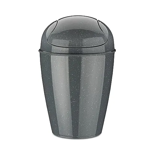 Koziol DEL S Schwingdeckeleimer 5l Recycled ash grey