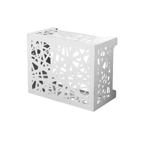 Senza marca Klimaanlagenabdeckung Artist M, 86x44x68 cm, Wandmontiert - Haushaltsgroßgeräte: Witterungsbeständige Aluminium-Abdeckung für Außeneinheiten, sorgt für Belüftung und schützt vor Staub.