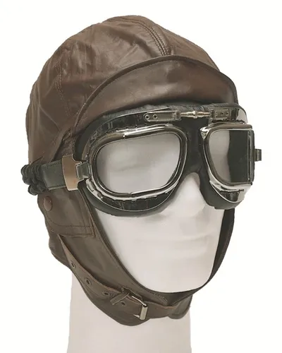 Mil-Tec Unisex Flughelm 12425009, Braun, M EU von Mil-Tec