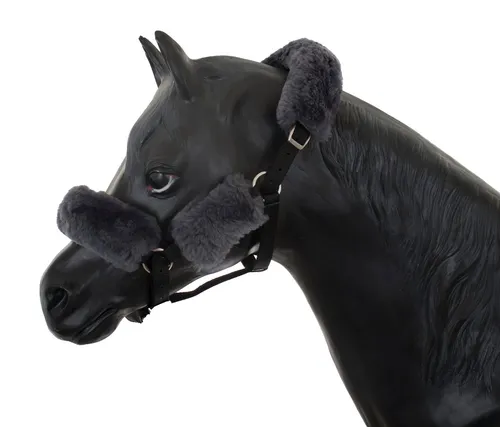 Engel Reitsport Reithalfter SET4 Lammfell Halfter Schoner - Genick, Nasen und Backenschoner, Lammfell