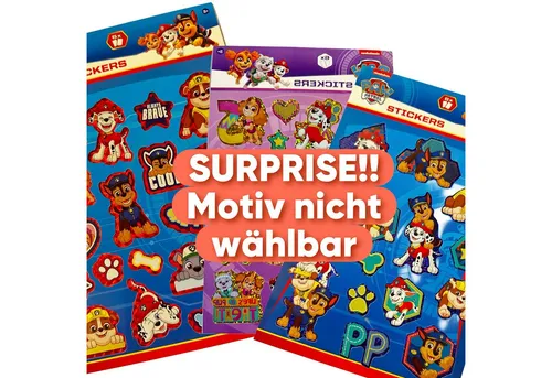 Nickelodeon Sticker Paw Patrol Aufkleber Buch über 50 Sticker bunt, (Set 1-tlg), Chase,Marshall,Rubble,Skye und Rocky Geschenke für Jungen und Mädchen