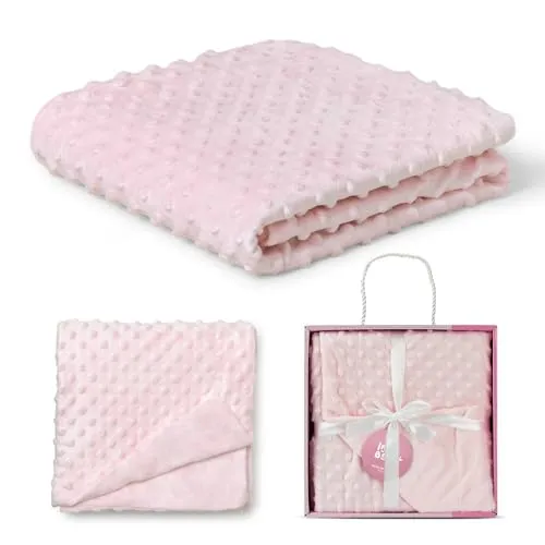 INTERBABY 0881-02 Microfase Babydecke 80 X 110 cm, rosa