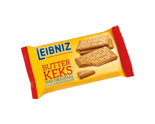 LEIBNIZ Butterkekse, das Original, knackig und frisch 50g - Knackige Butterkekse für den perfekten Snack-Moment. Ideal für die Kaffeepause oder als süße Begleitung. Genießen Sie den unverwechselbaren Geschmack!
