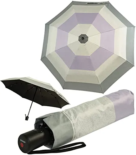 Knirps Taschenschirm A.200 Medium Duomatic - Popy Purple mit UV- und Hitze-Schutz - Hochwertiger Taschenschirm mit Duomatik-Funktion, schützt vor Regen und UV-Strahlen, ideal für unterwegs und passt perfekt in jede Handtasche.