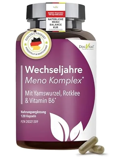 DocVital® Meno Komplex Wechseljahre Kapseln [120 Stück] in beige von DocVital