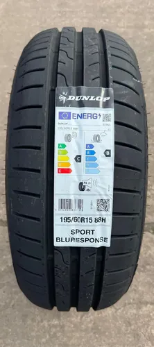 Dunlop SP Sport BluResponse 195/60 R15 88 H Sommerreifen - Autoreifen mit hervorragender Nass-Performance und kurzen Bremswegen dank spezieller Profilblöcke für optimale Haftung.