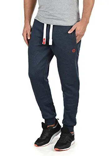 !Solid Jogginghose SDBenn Pant - Lange Hose mit Kontrastdetails in Blau XL - Trainingsbekleidung für sportliche Aktivitäten, hergestellt aus 50% Baumwolle und 50% Polyester, bietet Komfort und Stil mit kontrastfarbenen Details.