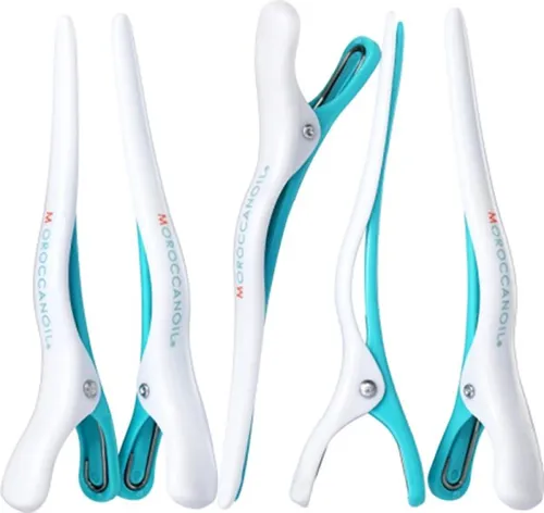 Moroccanoil Abteilclips 6er Pack in weiß von Moroccanoil