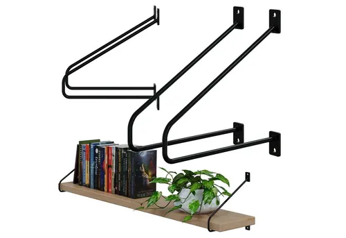 HAGO Wandregalhalter DIY 2er Set Wandregalhalter Winkel Auflage Filigran Konsole Träger