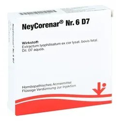 Neycorenar Nummer 6 D7 Ampullen - Apothekenpflichtige Arzneimittel für die ganzheitliche Gesundheit, ideal zur Unterstützung Ihres Wohlbefindens. Erhältlich in Ihrer Versandapotheke apodiscounter.