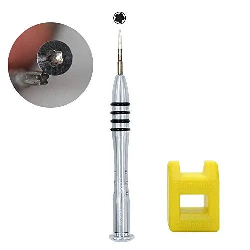 P5 Pentalobe 5-Star Schraubendreher für MacBook Pro & Air - Präziser 1,2 mm P5 Pentalobe Schraubendreher für MacBook Pro und Air, ideal zum einfachen Öffnen der Unterseite. Hergestellt aus langlebigem Stahl mit Magnetspitze für effizientes Arbeiten.