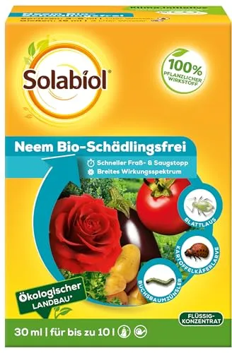 Solabiol® Bio Neem Schädlingsfrei 30 ml für 10 Liter Spritzbrühe