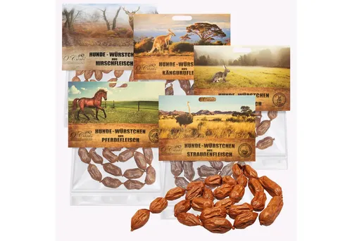 O Canis O Canis Premium Hundewürstchen - 5 Sorten zur Auswahl Set - alle Sorten, Snack für: Hunde, Getreidefrei, Mono Protein