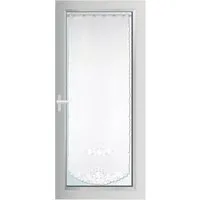 Bestlivings Türpanneaux 180 cm x 60 cm Inkl. Stickerei Blumen Weiß Inkl. Vitragestange