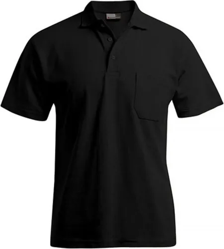 Heavy Poloshirt mit Brusttasche für Herren, Schwarz, 4XL - Stylisches Plus Size Poloshirt für Herren mit Brusttasche, aus 100% Baumwolle für hohen Tragekomfort und dauerhafte Passform. Ideal für sportliche Eleganz im Alltag. Perfekt für große Größen.