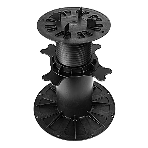 Gartenwelt Riegelsberger Premium justierbarer Stelzlager für Terrassenplatten Plattenlager Terrassenlager Terrassenträger Drehfuß Plattenträger Stützenfuß 1 Stück Höhenverstellung 170-269 mm