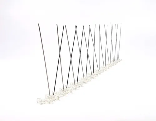 St. (5 M) Taubenabwehr, Taubenspike, 1-reihig, aus Edelstahl + Polycarbonat 10