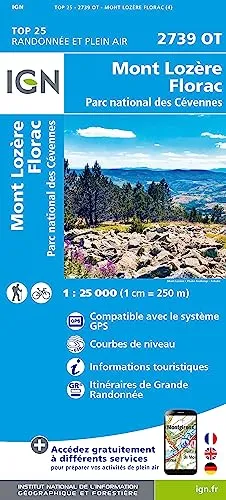 Produktbild Mont Lozère.Florac. PN des Cévennes 1:25 000 (TOP 25)