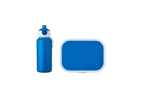 Mepal Pausenset Campus Blau – Trinkflasche und Brotdose - Brotdosen-Set für Schule und Freizeit, auslaufsichere Trinkflasche und Bento-Brotdose, spülmaschinenfest und ideal für abwechslungsreiche Snacks.