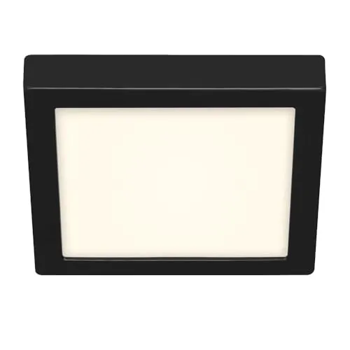 LED Deckenleuchte 16,5W - Fire Black - Deckenlampe mit 1600 lm und neutralem Licht (4000 K), ideal für moderne Räume und energieeffizient.