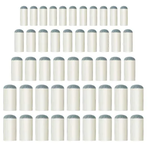 ABOAT 50 Stück 4 Größen Pool Queue Spitzen Slip-On Billard Queue Spitzen 9mm 10mm 12mm 13mm