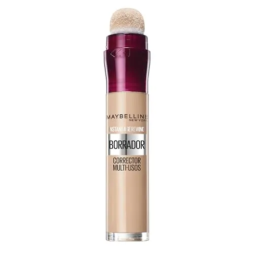 Maybelline Borrador Ojos Tono 07 Sand Corrector De Ojeras, Bolsas E Imperfecciones Pieles Medio Claras - 6Ml