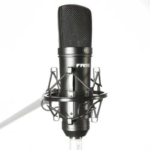 Fame Studio C05 Mikrofon - Großmembran Kondensatormikrofon mit 1 Zoll goldbeschichteter Membran, ideal für professionelle Vocal- und Instrumentalaufnahmen mit einem herausragenden Preis-Leistungs-Verhältnis.
