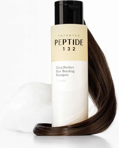 COSRX PEPTIDE 132 Haar-Bonding-Shampoo, 200ml – Intensivpflege für geschädigtes Haar - Shampoo für alle Haartypen, das geschädigtes Haar repariert und die Kopfhaut beruhigt. Mit der exklusiven PEPTIDE-132 Formel für stärkere Haarfaser und weniger Haarbruch.