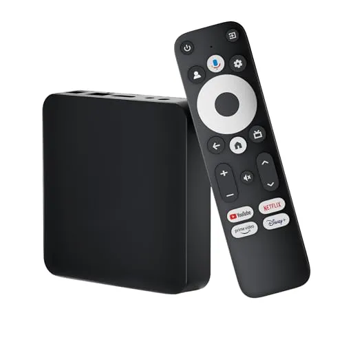 Streaming Box GD2 4K HDR Smart Google TV Player - Media-Streaming-Client mit 4K HDR, integriertem Chromecast und Zugang zu zahlreichen Apps wie Netflix und Disney+. Genießen Sie beeindruckenden Sound mit Dolby Atmos und eine hohe Anschlussvielfalt.