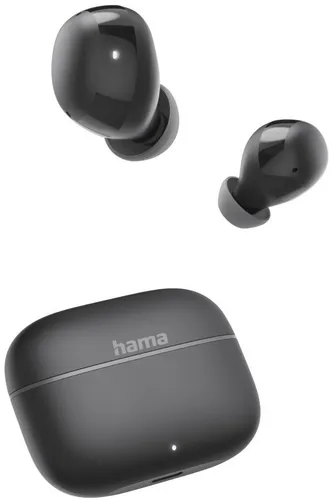 Hama Bluetooth®-Kopfhörer Freedom Buddy II - TWS Earbuds in Schwarz - Erleben Sie kabellosen Musikgenuss mit den True-Wireless-Kopfhörern. 20 Stunden Akkulaufzeit, intuitive Touch-Steuerung und hervorragender Klang – ideal für unterwegs!