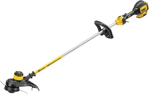 DEWALT Akku-Rasentrimmer 18V DCM561PB-QW - Rasentrimmer & Motorsensen mit bürstenlosem Motor für lange Laufzeiten und ergonomischem Design für müheloses Arbeiten. Ideal für präzise Rasenkanten und vielseitigen Einsatz.