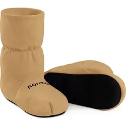 normani Weiche Körnerpantoffeln mit Leinsamenfüllung - Orange - 36-40 - Flauschige Hausschuhe mit Leinsamenfüllung, ideal zum Erwärmen in Mikrowelle oder Backofen. Das weiche Fleece-Obermaterial sorgt für hohen Tragekomfort und hält die Füße angenehm warm.