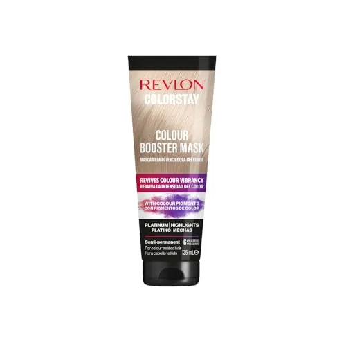 Revlon, Colorstay, Farb-Booster-Maske, temporäre Haarfarbe, Pflege zur Pflege der Färbung, belebt den Glanz, intensiviert, spendet Feuchtigkeit, neutrales oder kaltes blondes Haar, 125 ml, 6