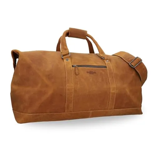 Gusti Weekender Leder Fernando – Hochwertige Reisetasche aus echtem Büffelleder