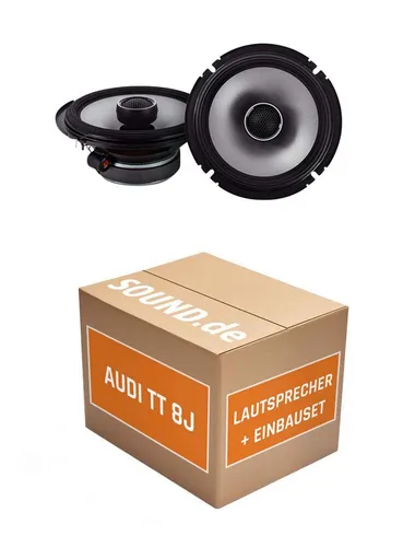 JUST SOUND Lautsprecher Boxen Einbauset Alpine S2-S65 für Audi TT 8J - Komplettes Einbauset für Audi TT 8J (2006-2014) mit hochwertigen Alpine S2-S65 Lautsprechern. Einfacher Austausch und verbesserte Klangqualität dank passendem Zubehör. Ideal für ein optimales Klangerlebnis im Fahrzeug.