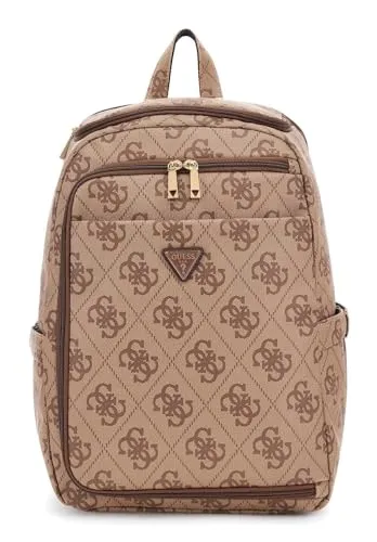 GUESS Rucksack U-Zip Backpack mit Laptopfach in braun von GUESS