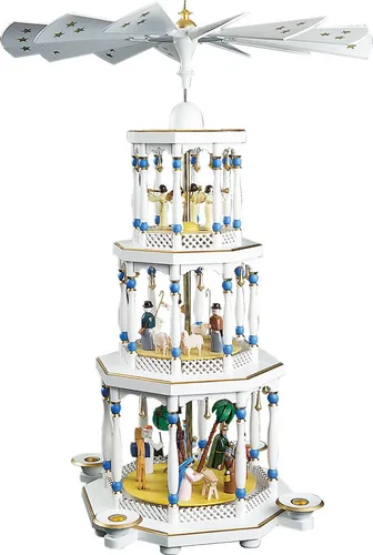 Richard Glaesser Weihnachtspyramide Christi Geburt 76 cm