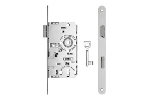 SO-TECH® Einsteckschloss Türschloss wahlweise Buntbart, WC oder Profilzylinder, Rechts, Buntbart BB, Dornmaß 55, St. 20r, 2150106