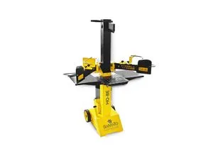 BAMATO Holzspalter HO-8E mit Elektroantrieb - Holzspalter für Kurzholz mit 8 Tonnen Spaltkraft, individuell einstellbare Spalthubeinstellung und praktische Auflagetische für komfortables Arbeiten.
