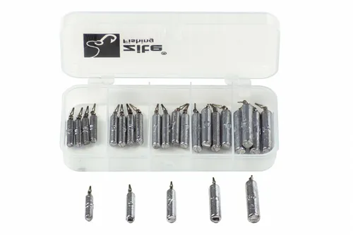 Drop Shot Blei Sortiment Angelblei Stabblei Set in Box 3,5-14g Zite Fishing