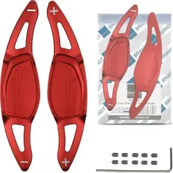 BRANDT Schaltwippen Verlängerung ALU ROT für AUDI RS3 8VA 2017-2020 - Hochwertige Schaltwippenverlängerung aus eloxiertem Aluminium, ideal für sportliches Fahren. Perfekte Passform und einfache Montage für ein optimiertes Fahrerlebnis.