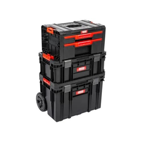 XL Werkzeugtrolley von Q-Brick - Werkstattkoffer Set mit viel Zubehör - Werkzeugtruhen: Mobiler Alleskönner für Privat & Gewerbe mit robustem Design und individueller Anpassungsmöglichkeit für optimale Ordnung und Effizienz in Ihrer Werkstatt.