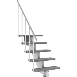 Dolle Außentreppe Gardenstep 80cm – 5 Stufen mit Geländer von DOLLE