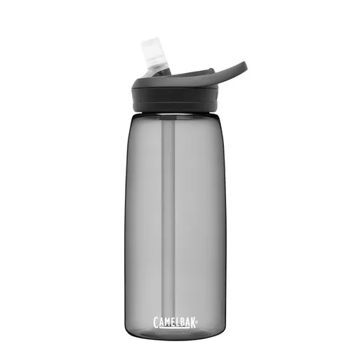 CamelBak CB Eddy+ Trinkflasche - 1 l in Grau für Damen - Damen Outdoor Trinkflasche von CamelBak, 1 l, mit abnehmbarem Strohhalm für einfaches Trinken unterwegs. Ideal für Sport und Abenteuer!