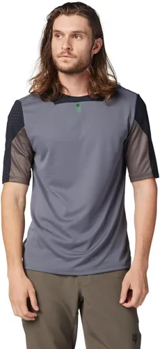 Fox Defend Kurzarm Fahrrad Mountainbike Jersey Trikot Graphitgrau XXL - Hochwertiges Trikot für Radsport, ideal für Freizeit und Sport. Atmungsaktives Material sorgt für Komfort bei jeder Tour. Größe: XXL, Farbe: Grau.