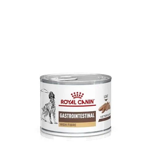 Royal Canin Gastrointestinal High Fibre Nassfutter für Hunde 12x200g - Hundefutter für ausgewachsene Hunde mit Magen-Darm-Empfindlichkeiten. Unterstützt die Verdauung durch hohe Ballaststoffe und Präbiotika, ideal für eine gesunde Darmtätigkeit.