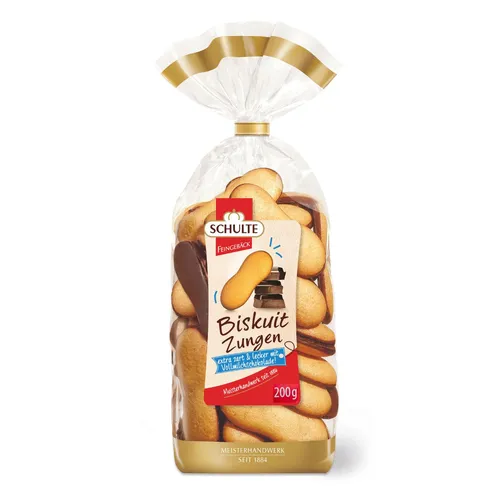 GOURVITA DE Schulte Schoko-Biskuitzungen Vollmilch, 200g