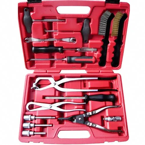 Bremsen Montage- und Wartungssatz - Bremsfedernzange/BremswerkzeugeBremssattel Drahtbürste, Bremsdienstschlüssel/Bremssattelwerkzeugsets u.v.m. 15-tlg.