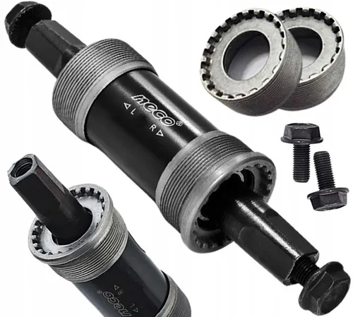 NECO Innenlager 73mm BSA-Gewinde mit 127,5mm 4-kant JIS - Bottom Bracket - Stahl