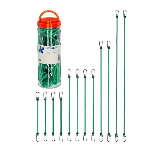 Spanngummi Gummiband mit Haken Gepäckspanner Spannseil Spannbänder 24er Set